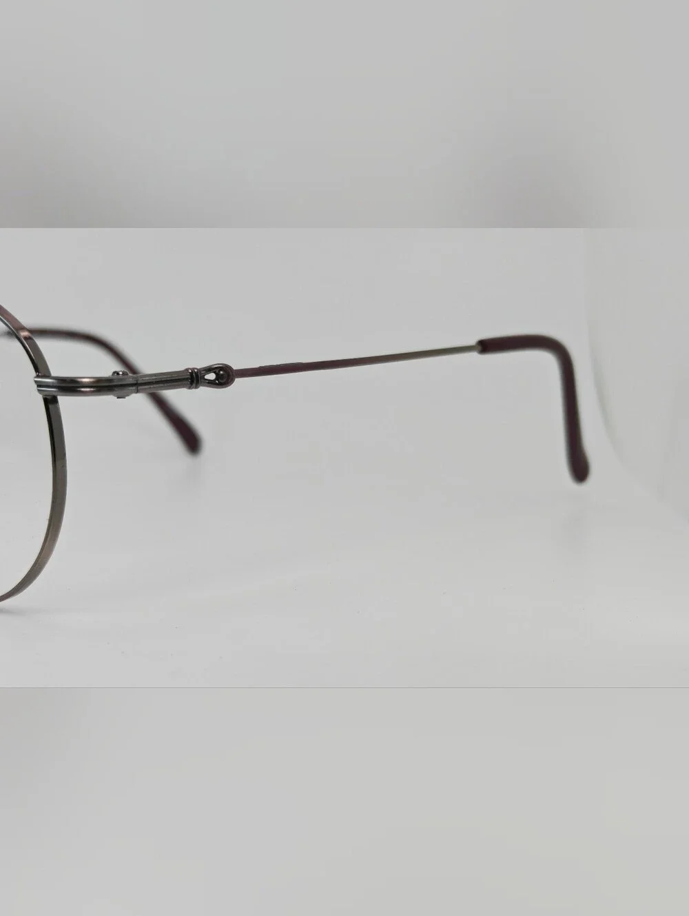 Shiseido 705.  Women's  Round Metal Glasses in Purple Gunmetal. Systech.